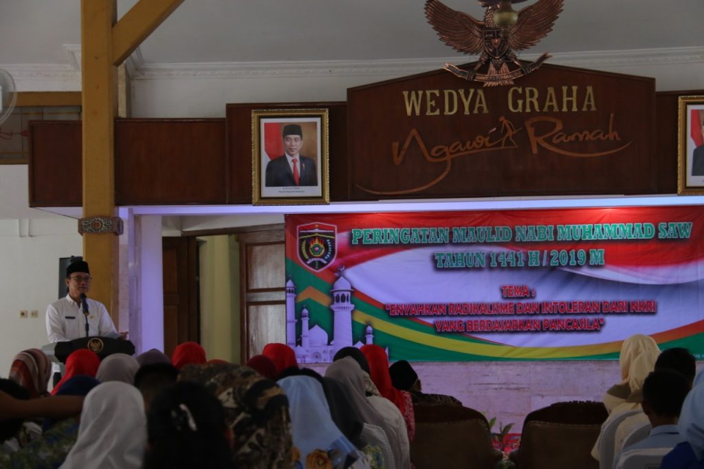 Bupati Ngawi Menghadiri Peringatan Maulid Nabi Muhammad SAW Tahun 1441/2019 M