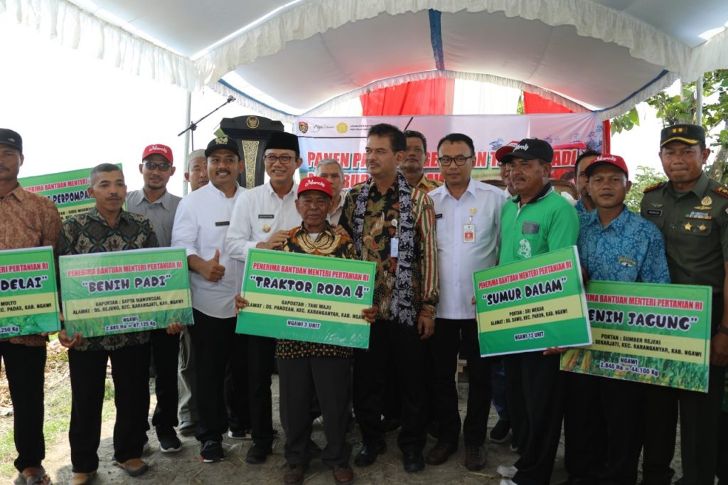 Kunjungan Kerja Menteri Pertanian Di Dusun Wates Desa Dawu Kabupaten Ngawi