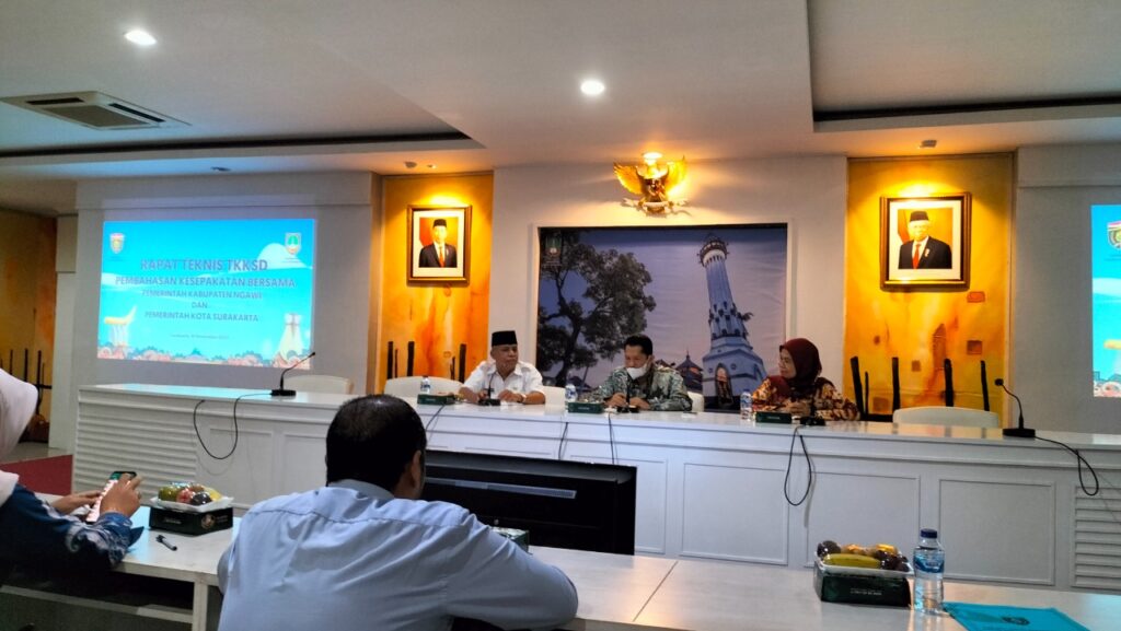 Rapat Koordinasi Membahas Kesepakatan Bersama antara Pemerintah Kabupaten Ngawi dan Pemerintah Kota Surakarta