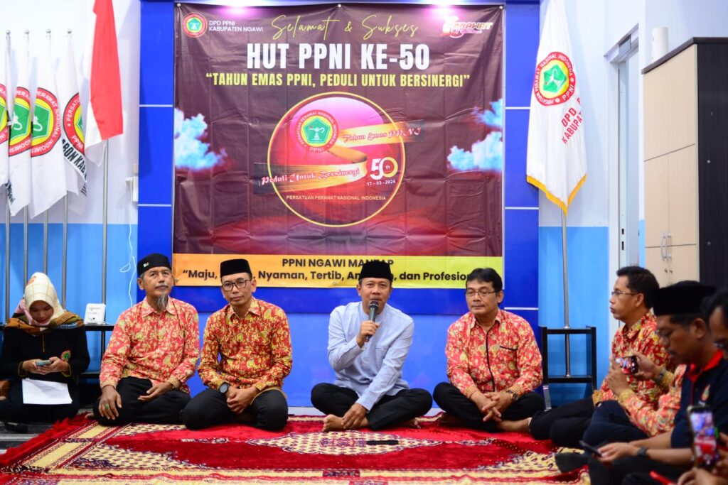 puncak peringatan HUT Persatuan Perawat Nasional Indonesia (PPNI) ke 50 di Kantor Sekretariat PPNI Kab Ngawi