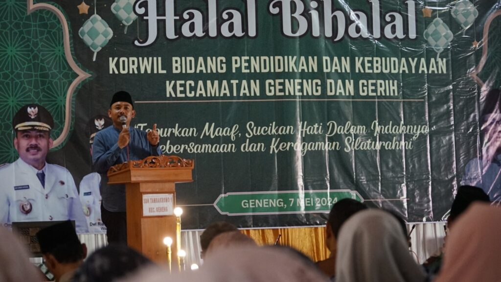 halal bihalal dengan Korwil Bidang Pendidikan dan Kebudayaan Geneng dan Gerih