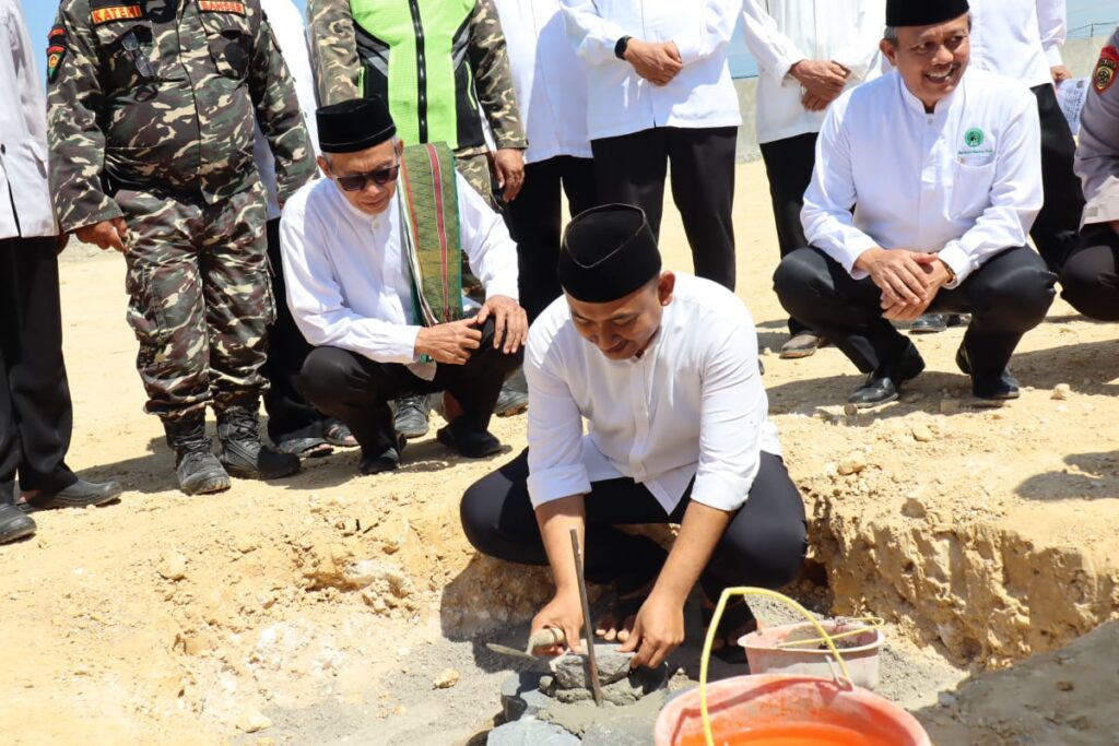 Tasyakuran Jamaah Haji Ngawi dan Peletakan batu pertama masjid IPHI Ngawi Tanah wakaf IPHI Ngawi, klitik kecamatan Geneng Kabupaten Ngawi