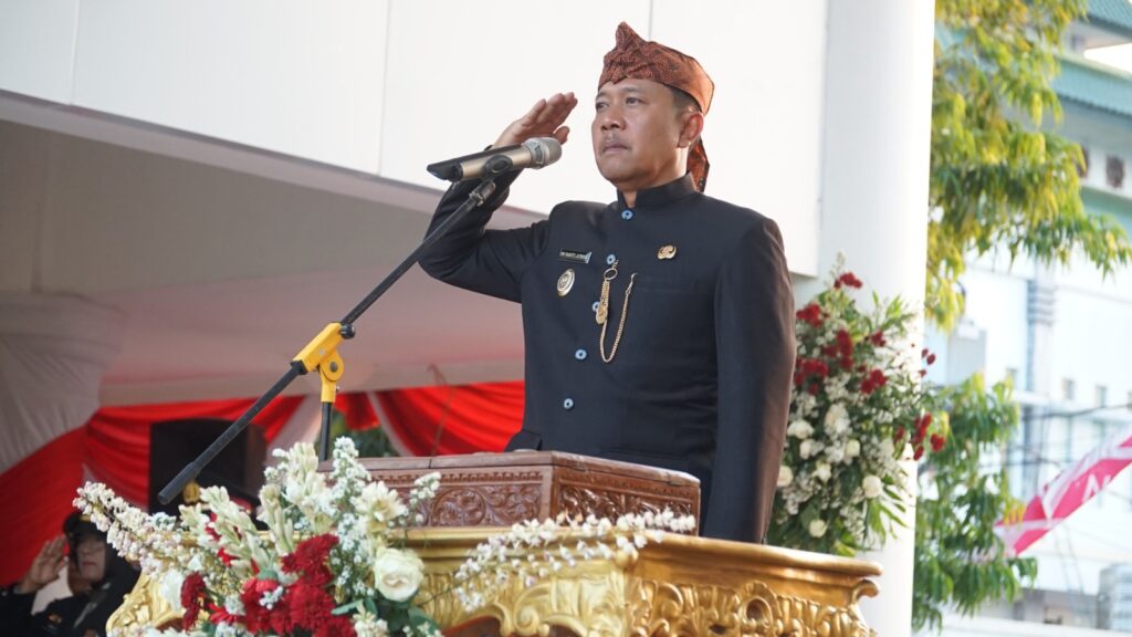 Upacara Penurunan Bendera Merah Putih HUT RI Ke 79 tahun 2024 Kabupaten Ngawi