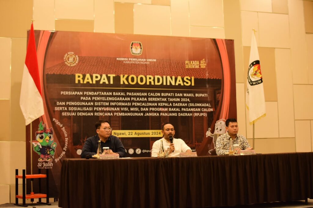 Rakor Persiapan Pasangan Bacalon Bupati dan Wakil Bupati Ngawi Tahun 2024