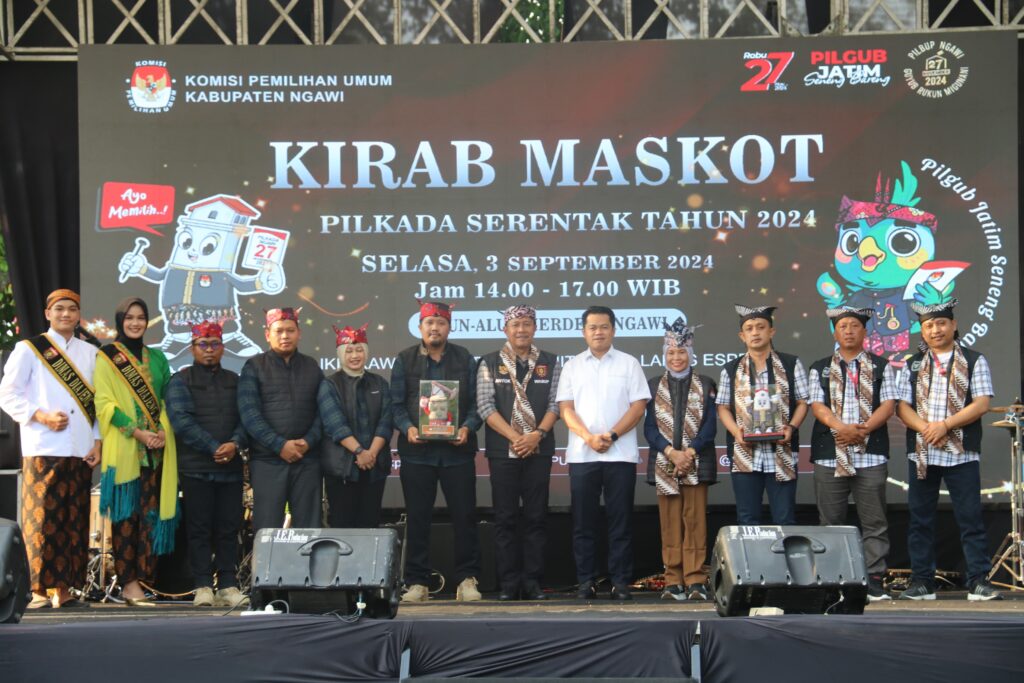 Kirab Maskot Pilkada 2024 Kabupaten Ngawi