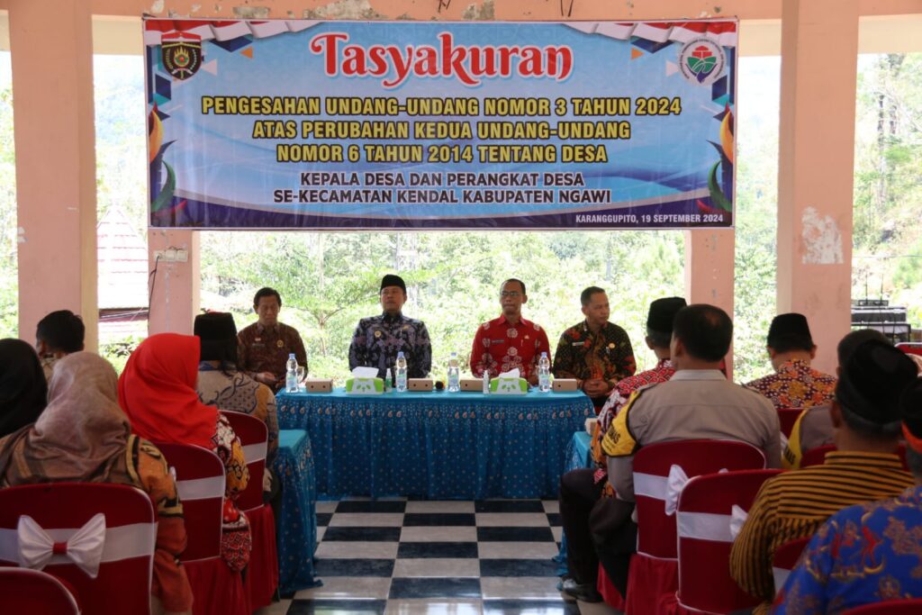 Tasyakuran Pengesahan undang-undang No. 3 tahun 2024 atas Perubahan kedua Undang-undang No.6 Tahun 2014 Tentang Desa